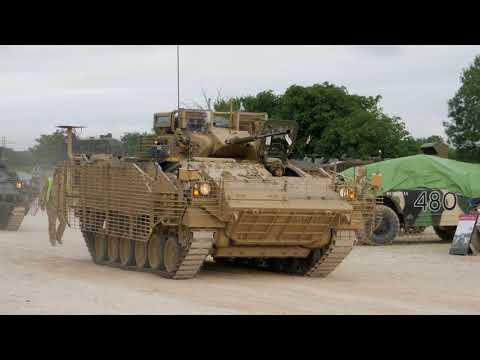 4k british scimitar +warrior apc @ tankfest bovington