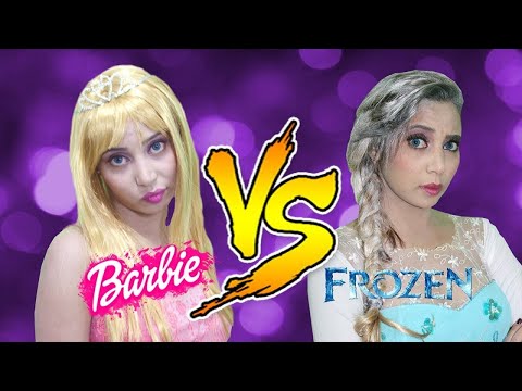 BARBIE vs FROZEN - Batalha de Rap - Epic Rap Battle - Real Life | Repost