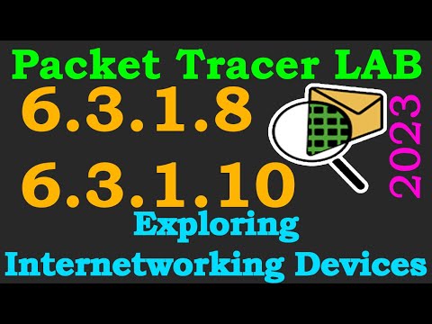 Cisco Packet Tracer LAB 6.3.1.10 or 6.3.1.8 - Exploring Internetworking Devices | 2023