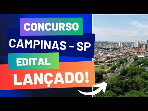 CONCURSO CAMPINAS SP | Edital e Material de Estudos | Concurso Público