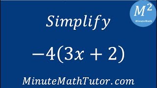 Simplify -4(3x+2)