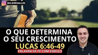 O QUE DETERMINA O SEU CRESCIMENTO (LUCAS 6:46-49)