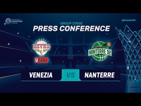 Umana Reyer Venezia v Nanterre 92 - Press Conference - Basketball Champions League 2018-19