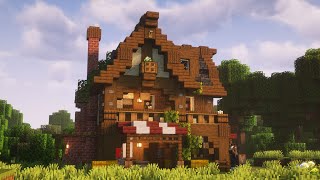 Minecraft How to Build MEDIEVAL TAVERN 🍺 | Build Tutorial
