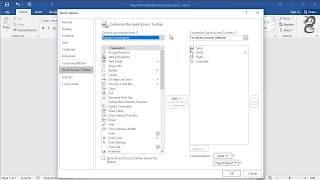 How to Add or Remove Commands in the Quick Access Toolbar in Office