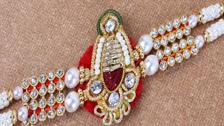 Best Collection of Kundan Rakhis Online at Getatoz com
