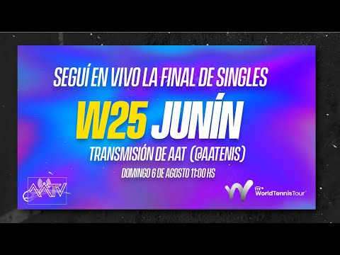 Final W25 Junín: Martina Capurro Taborda (ARG) vs Solana Sierra (ARG)