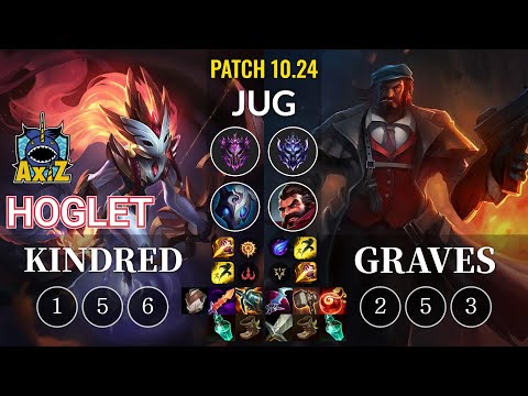 AXIZ Hoglet Kindred vs Graves Jungle - KR Patch 10.24