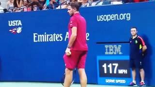 Del Potro Emotional crying at US OPEN 2016 vs Wawrinka