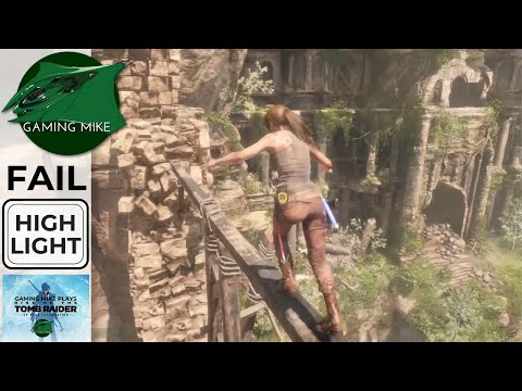 FAIL Compilation | The Many Deaths of Lara Croft pt 1 | Rise of the Tomb Raider full