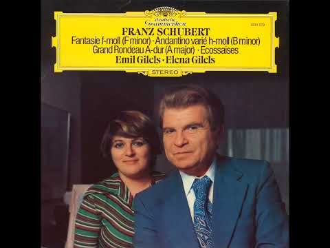 Schubert: Fantasie for Two Pianos in F minor, D. 940, Op. 103 - Emil Gilels, Elena Gilels