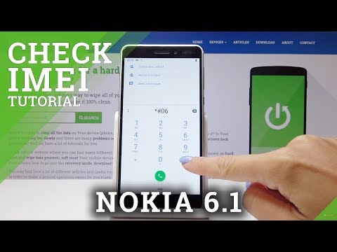 How to Check IMEI Number in Nokia 6.1 - Read Serial Number