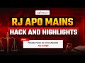 RAJ APO Mains 2024 Probation Of Offenders Act 1958 Hack And Highlight Rajasthan APO Mains 2024