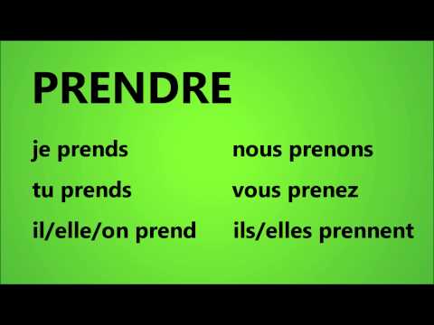 French with Adél - verbe PRENDRE