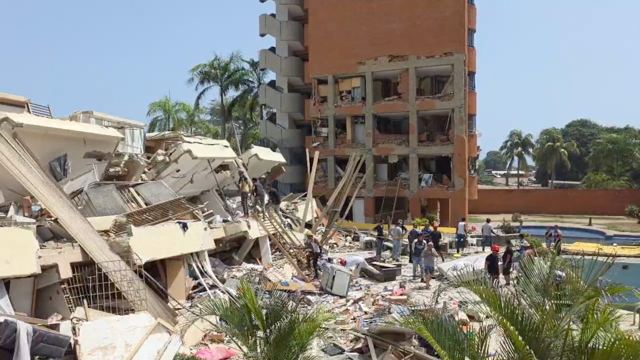 Ruinas en Caraballeda, estado La Guaira; Zona 0 del desastre en Venezuela
