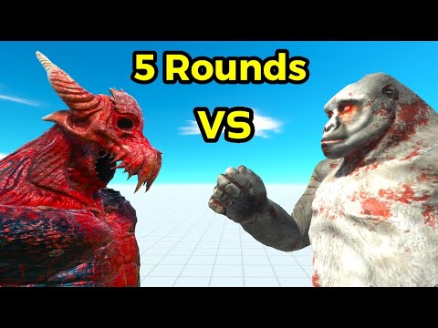 Kozarog vs old goro 5 rounds no cut animal revolt battle simulator