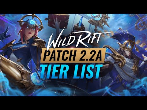 BEST Champions TIER List - Patch 2.2a (RAMMUS Release) - Wild Rift (Low to Mid Elo - LoL Mobile)