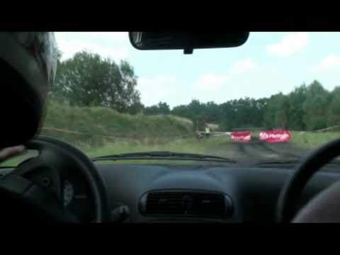 II Rajd Pleszewski Karczemka Seicento przejazd na dwie kierownice