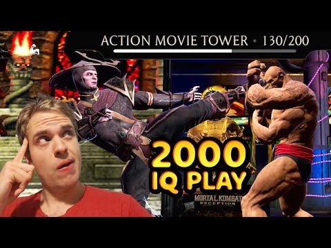 MK Mobile. 2000 IQ Play in Action Movie Tower Battle 130. Boss Goro Had No Chance!