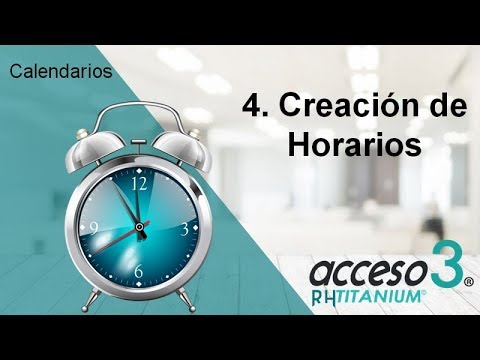 Crear horarios parte 1