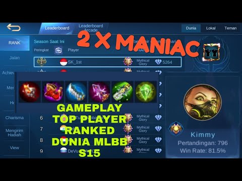 MOBILE LEGENDS 🎥Rangked match the latest meta top 1  (SK_1st INDONESIA PLAYER)