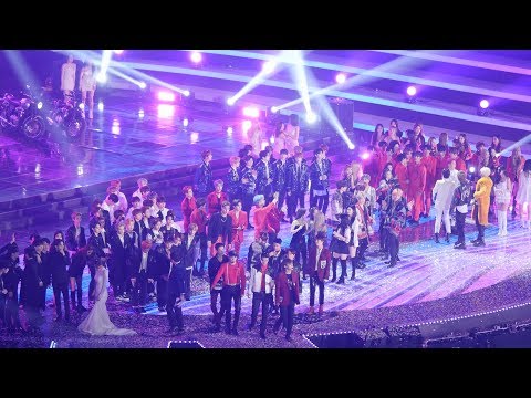 181225 블랙핑크(BLACKPINK),방탄소년단(BTS),엑소(EXO,),트와이스(TWICE)  전출연진 엔딩 (Ending)[4K] 직캠 (2018 가요대전) by Mera