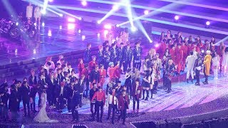 Download lagu 181225 블랙핑크(BLACKPINK),방탄소년단(BTS),엑소(EXO,),트와이스(TWICE)  전출연진 엔딩 (Ending)[4K] 직캠 (2018 가요대전) by Mera mp3