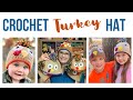 Crochet Turkey Hat All Sizes
