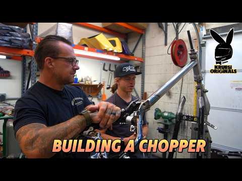 First Cut Chaos! Building a Wishbone M8 Chopper Frame | Kruesi Originals vs Thrashin Supply E11 S2