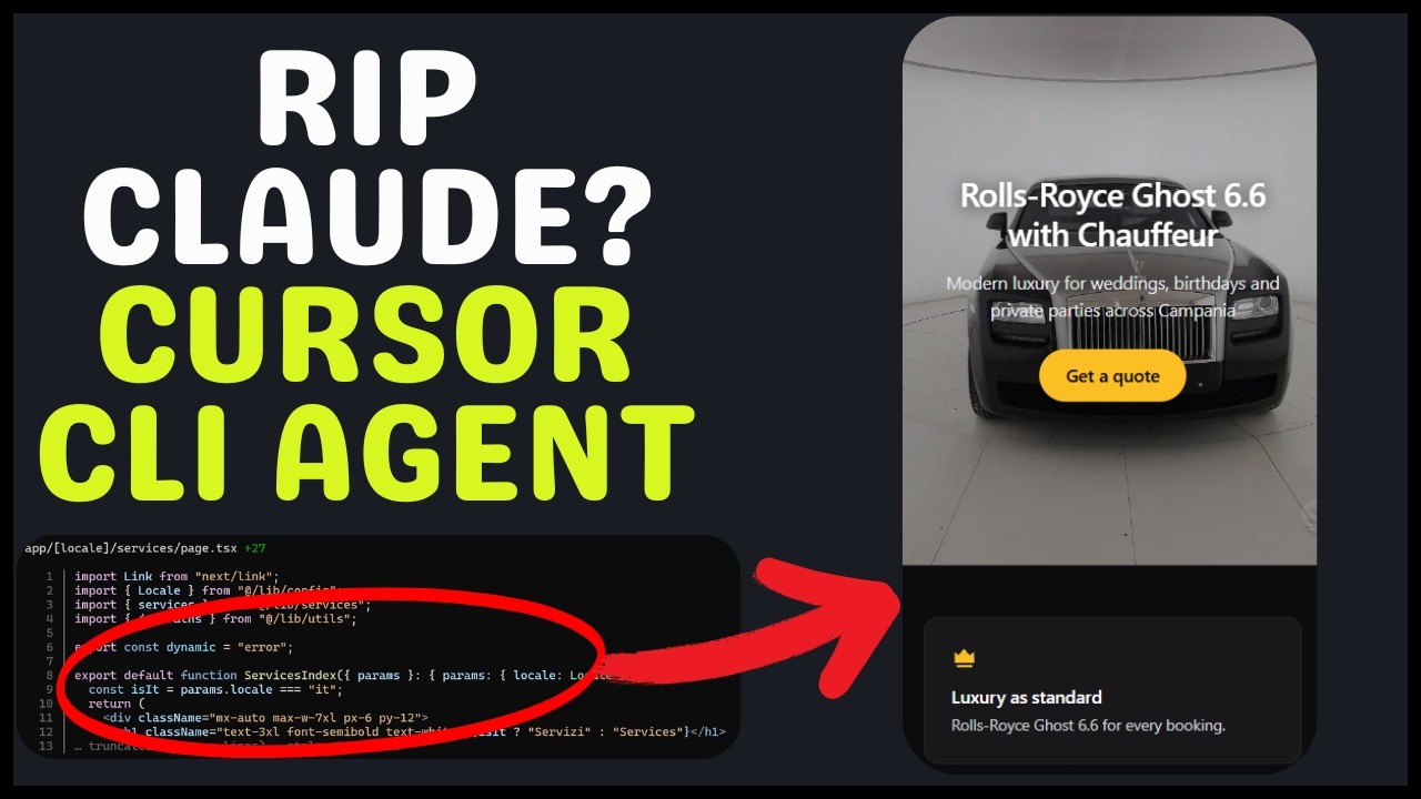 New Cursor CLI Agent + GPT-5 = MIND-BLOWING CODE 