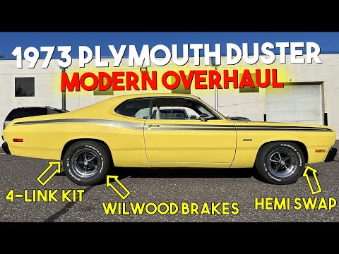 1973 Plymouth Duster Gets HEMI, 4-Link Suspension + Big Brake Kit