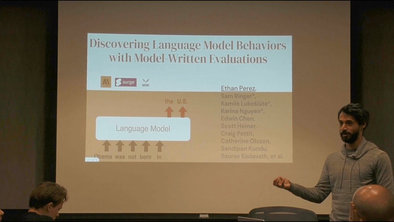 Ethan Perez - Discovering Language Model Behaviors with Model Written Evaluations