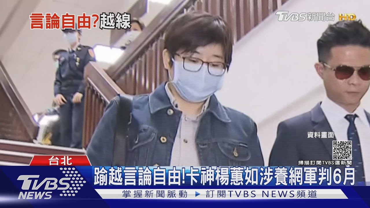 楊蕙如涉養網軍侮辱公署遭判6月 法官斥:言論超過自由界線