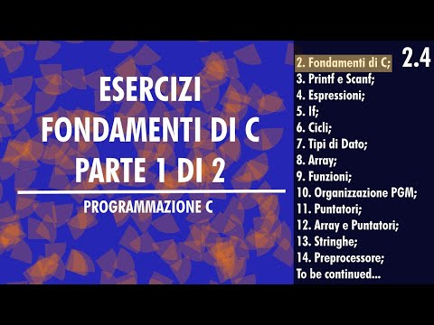 5.Esercizi Fondamenti C Parte 1 di 2