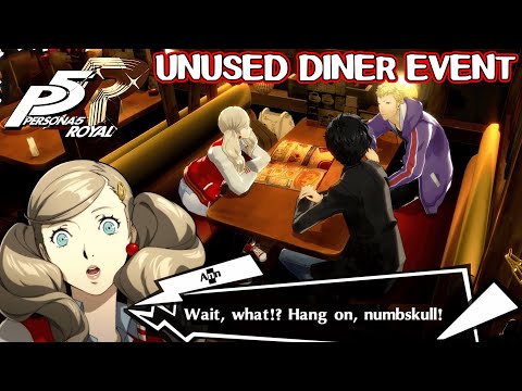 Unused Diner with Ann and Ryuji - Persona 5 Royal