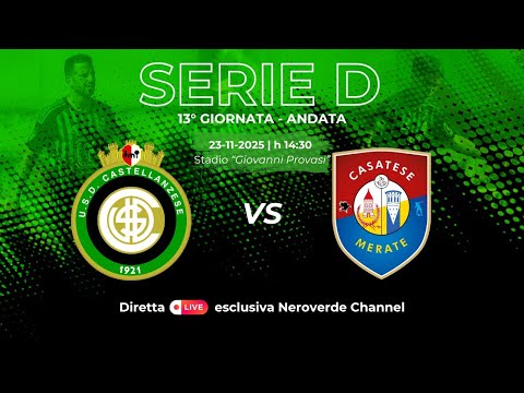 LIVE | Castellanzese - Casatese Merate  |  13ª Giornata  |  Stagione 2025/2026