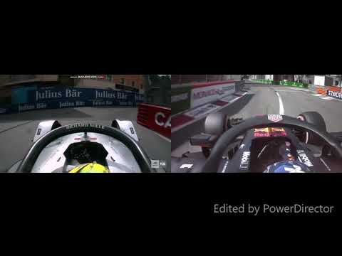 Formula 1 2018 vs Formula E Monaco comparison