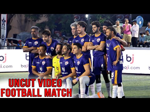 Uncut Football Match| Tv Stars Vs Bollywood Stars |Tiger Shroff, Ibrahim Ali Khan,Aparshakti Khurana
