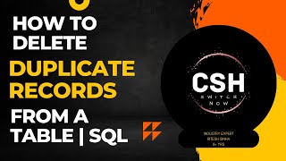 Delete Duplicate Records From Table in SQL | Oracle SQL | Mysql