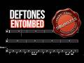 Deftones Entombed Drumless With Scrolling Drum Score