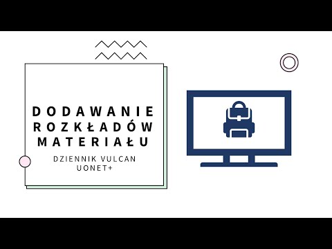 Rozkłady materiału Dziennik VULCAN Uonet+