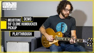 Video thumbnail for MOJOTONE '59 Clone Humbucker Pickup Playthrough Demo by Mojotone