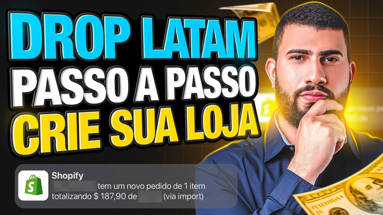 Passo a passo para criar e configurar sua loja de DROP LATAM com IA | Guia Completo