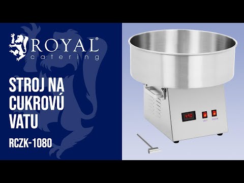 Video - Stroj na cukrovú vatu -52 cm - 1200 W - ušľachtilá oceľ