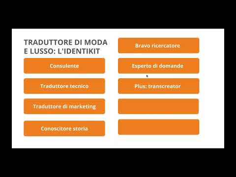 Il traduttore di moda e lusso