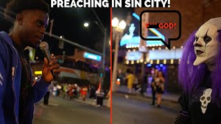 Street Preaching In Lost Vegas & Robbing Lost Souls On Halloween!