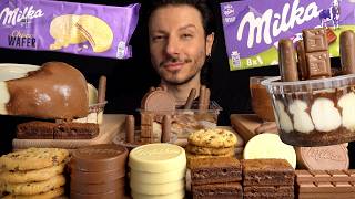 SUPREME MILKA MUKBANG (TIRAMISU, BROWNIE, COOKIES, WAFERS) | ASMR FOOD