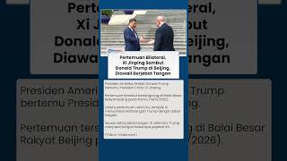 Pertemuan Bilateral, Xi Jinping Sambut Donald Trump di Beijing, Diawali dengan Berjabat Tangan