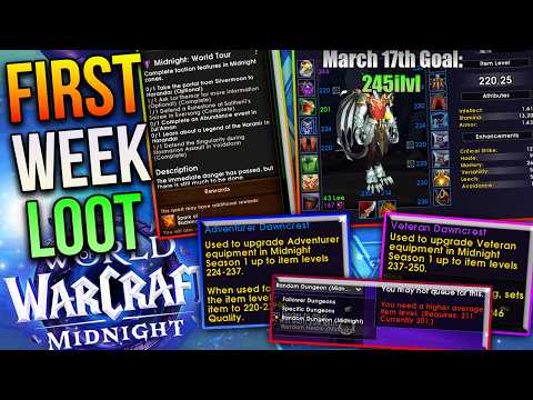 Midnight Week 1 Loot Guide | World Quests, Mythic0s, Renown & The HC Dungeons Bait