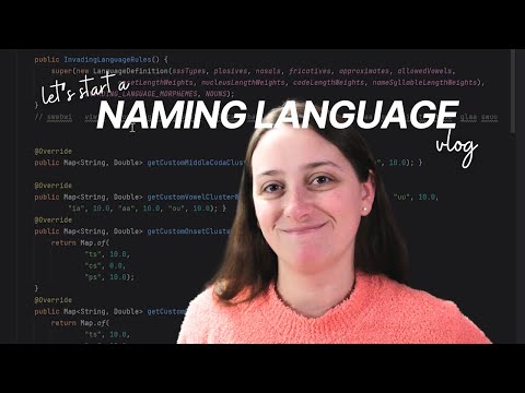 Building a Naming Language for my Novel Vlog || Conlanging Vlog 2
